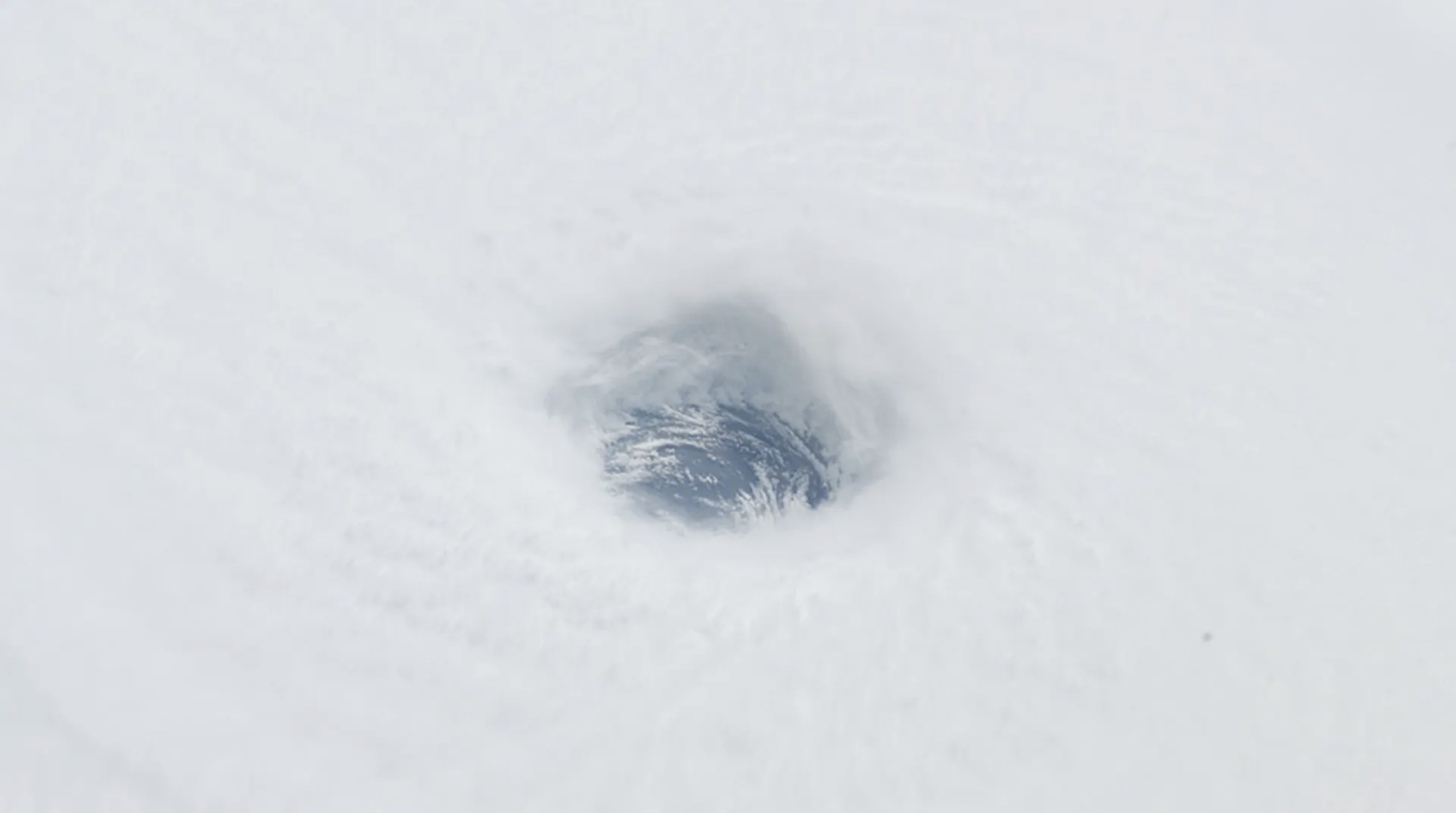 Photo from the International Space Station of Hurricane Rita's eye in the Gulf of Mexico 